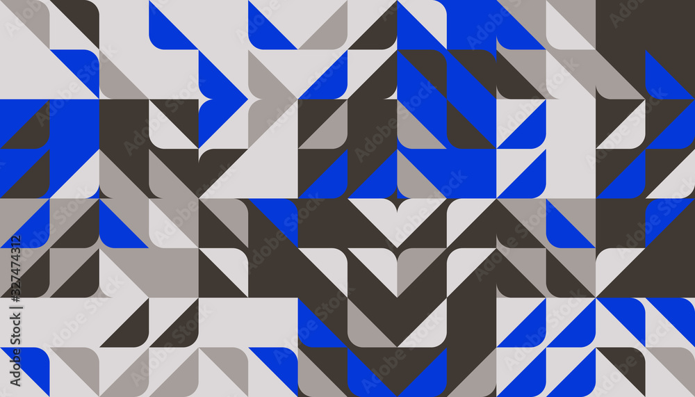 Minimal Vector Geometric Pattern design in blue palette Minimal Vector Geometric Pattern design in blue palette