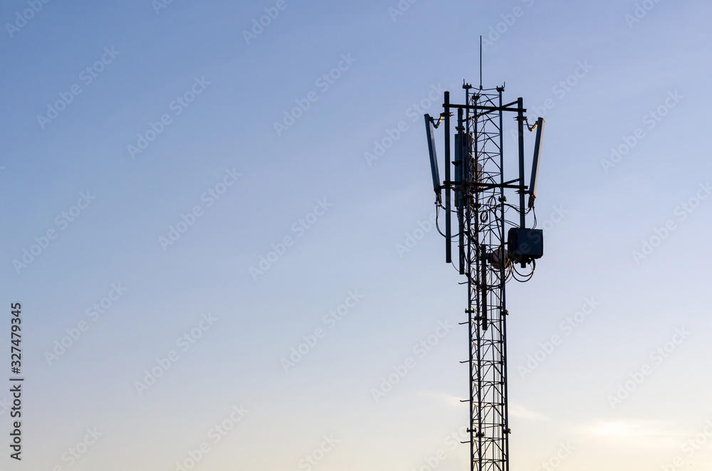 Cell phone communication tower.