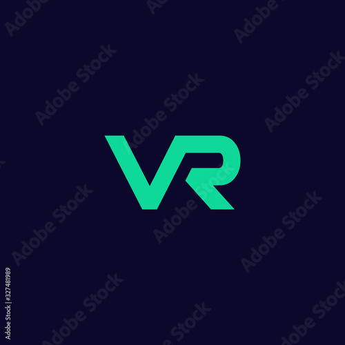letter vr logo, initial vr logo designs . modern abstract style