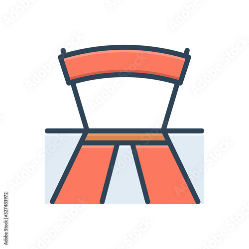 Color illustration icon for finish 
