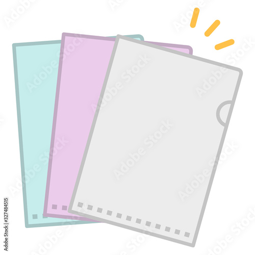 plastic clear folders