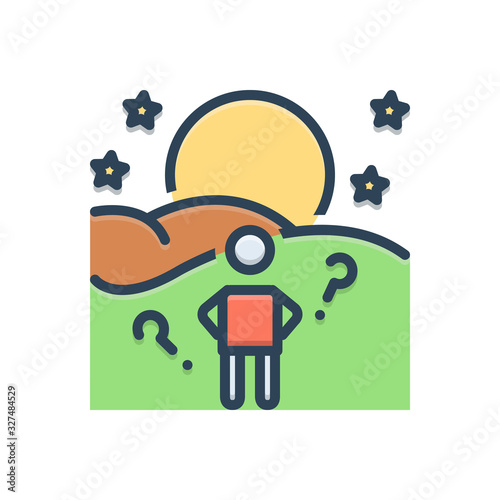 Color illustration icon for anticipate 