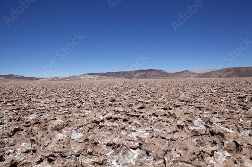 Salt pan at the Salar of Antofalla at the Puna de Atacama, Argentina