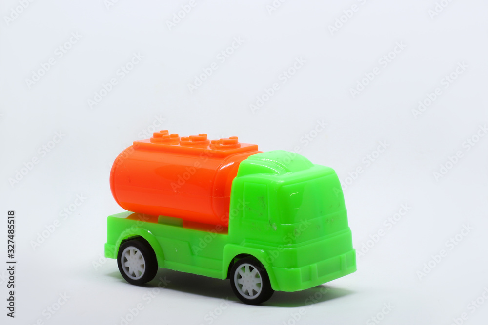 photo of a toy car with a separate white background photo of a toy car with a separate white background