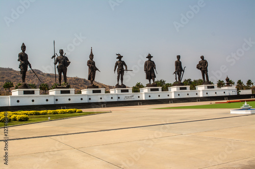 Rajabhakti Park that is a historically themed park honouring past Thai kings. In Hua Hin, Prachuap Khiri Khan Province, Thailand. photo