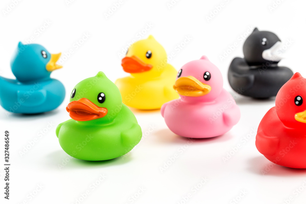 Take a close up shot of the toy duck Take a close up shot of the toy duck