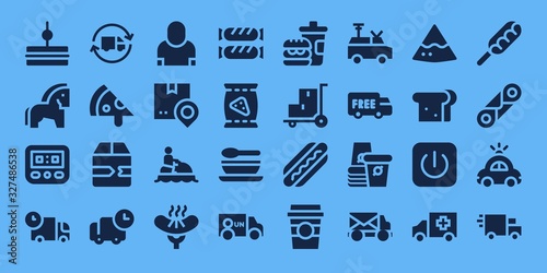 Modern Simple Set of fast Vector filled Icons