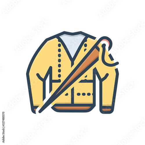 Color illustration icon for bespoke 