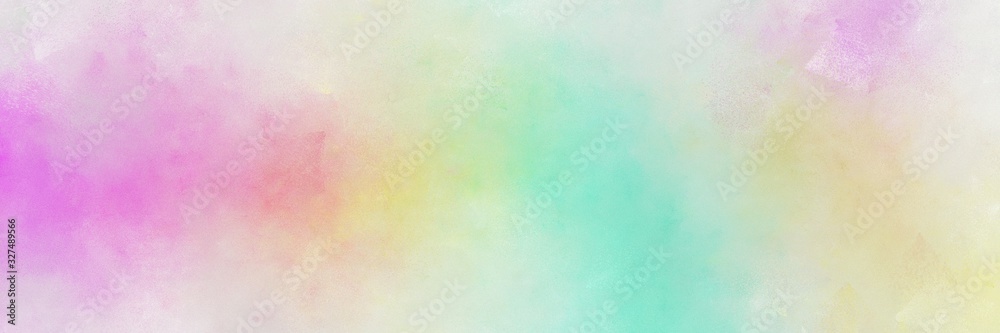 abstract painting background texture with light gray, aqua marine and plum colors and space for text or image. can be used as horizontal background texture