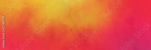 vintage abstract painted background with crimson, golden rod and bronze colors and space for text or image. can be used as horizontal background texture