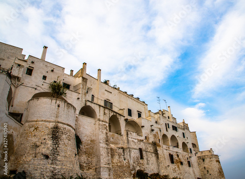 Panoramic view of the white and old city of Ostuni  Apulia  South Italy