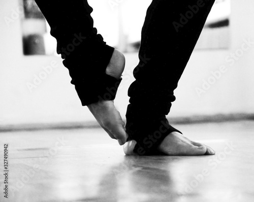 dancer's legs