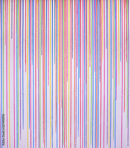 colored stripes on the wall
