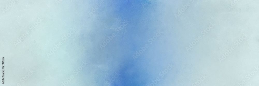 abstract painting background graphic with light blue, powder blue and corn flower blue colors and space for text or image. can be used as horizontal header or banner orientation