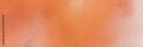 abstract painting background graphic with coral, baby pink and burly wood colors and space for text or image. can be used as horizontal header or banner orientation
