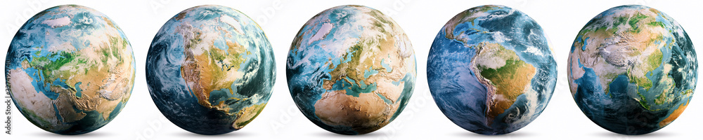 Planet Earth - Europe, America, Asia