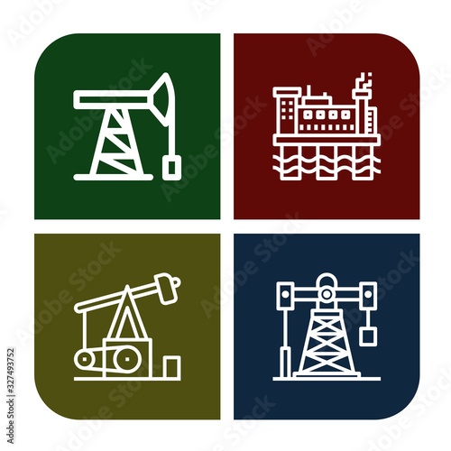 derrick simple icons set