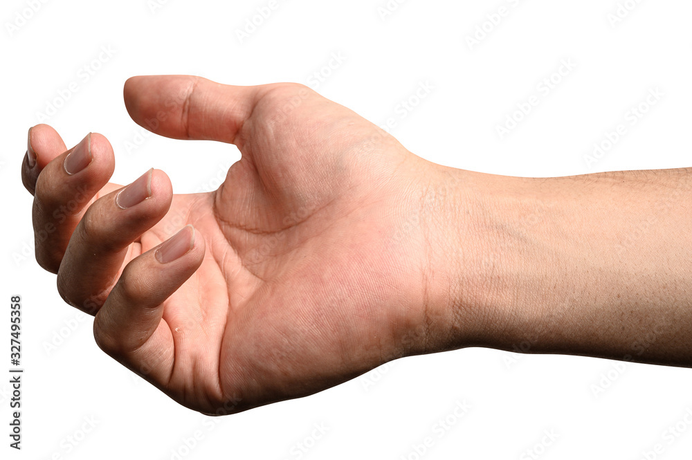 hand holding something like a bottle or can hand holding something like a bottle or can