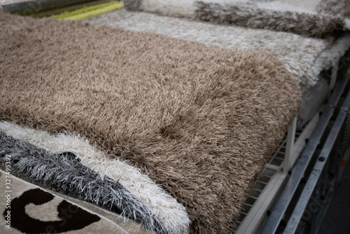 Pile of carpets in a home d...