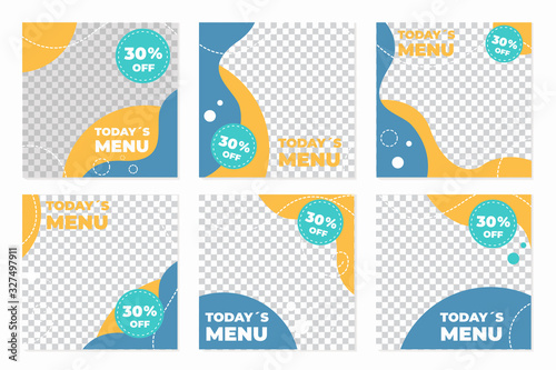 Culinary social media post templates