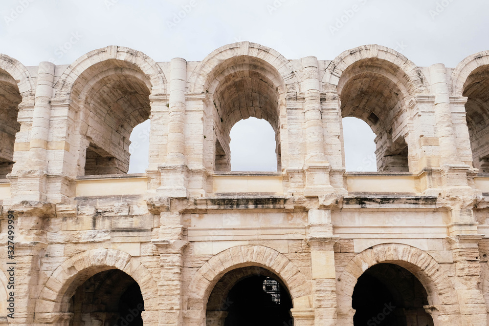 The Arles Amphitheatre, Roman amphitheatre in the southern French town of Arles.