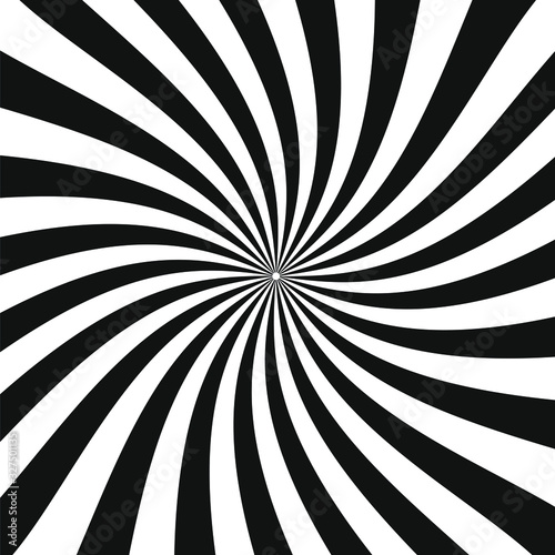 Black vintage grunge sun burst background texture. Light rays Graphic pattern. Vector illustration image. Isolated on white background.