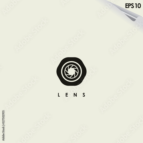 Lens Of Photography Logo Design Vector Template. Modern Design. Lens Logo. Vector Illustration