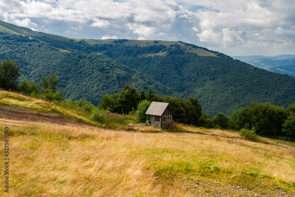 small summer house in the mountains