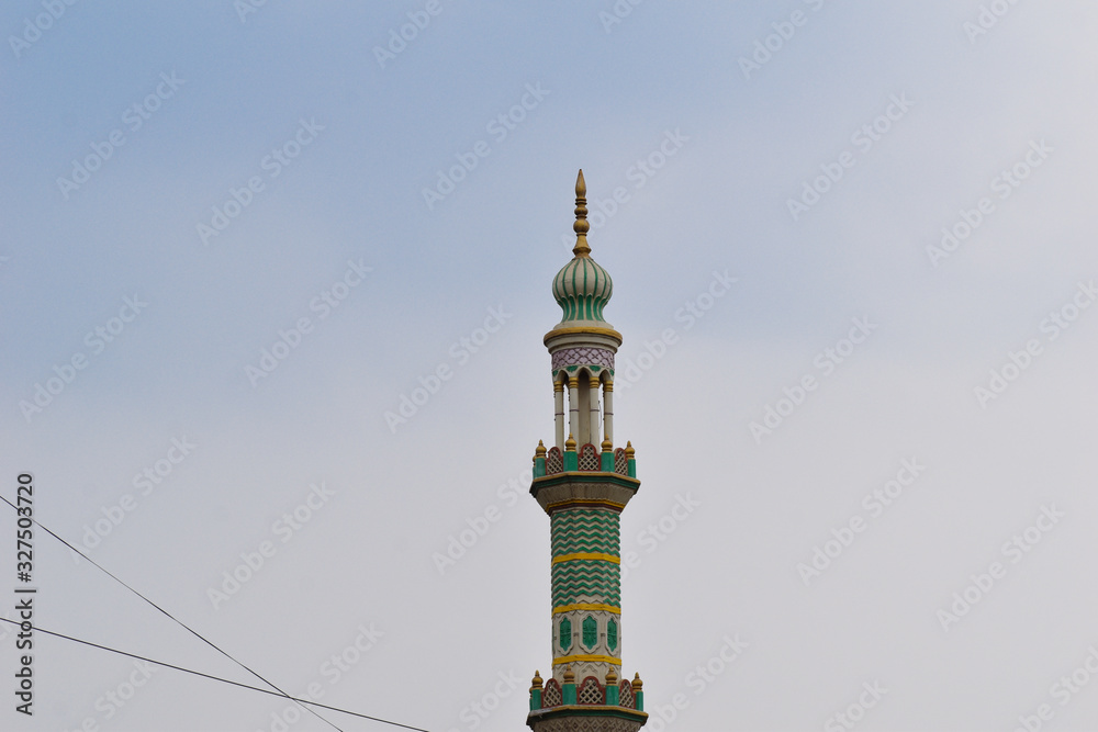 Obraz premium beautiful top of the majjid known as minar 