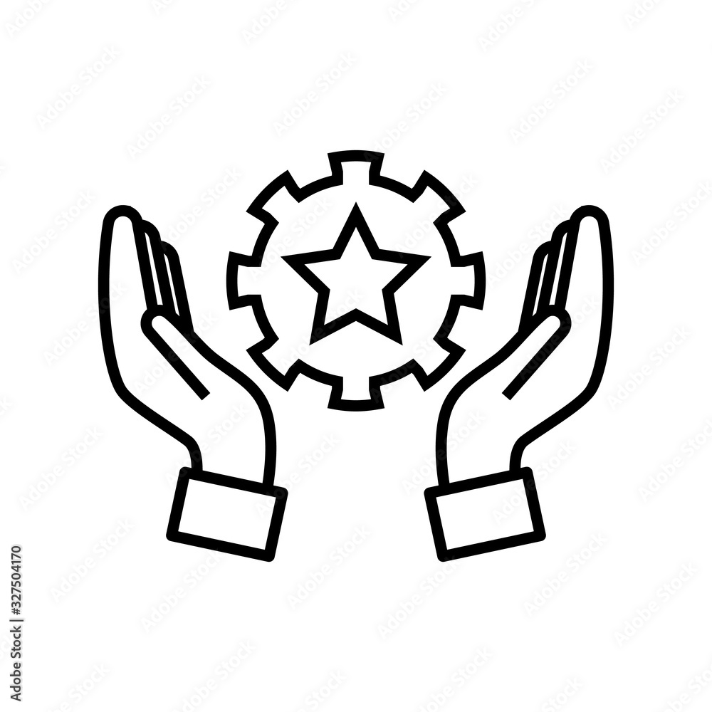 Promising idea line icon, concept sign, outline vector illustration, linear symbol. Promising idea line icon, concept sign, outline vector illustration, linear symbol.