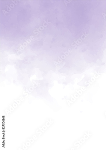 Abstract purple watercolor background. Lavender color, delicate postcard or invitation.
