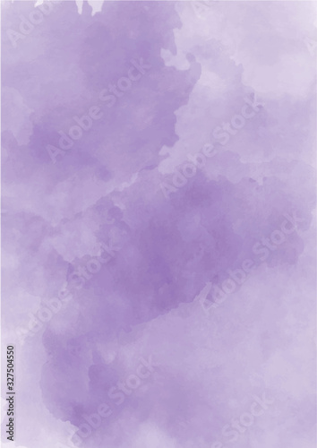 Abstract purple watercolor background. Lavender color, delicate postcard or invitation.