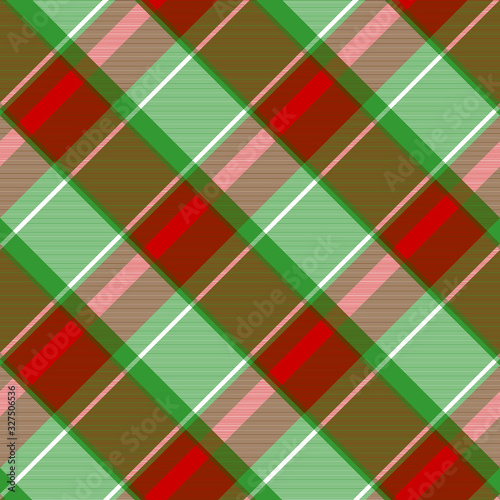 Green red plaid ireland seamless pattern