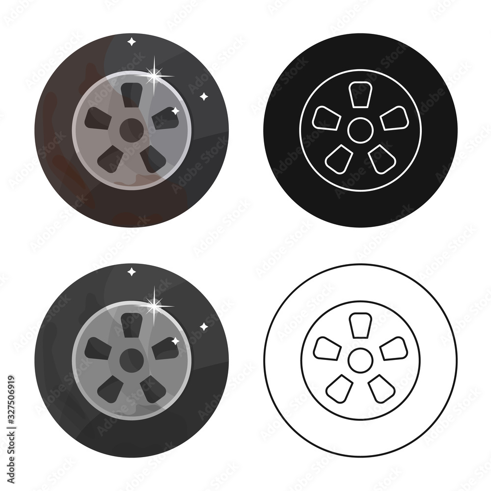 Vector design of car and wheel logo. Collection of car and tire stock vector illustration. Vector design of car and wheel logo. Collection of car and tire stock vector illustration.