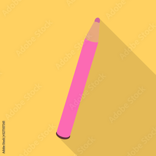 Vector illustration of eyeliner and pencil logo. Graphic of eyeliner and contour stock vector illustration.