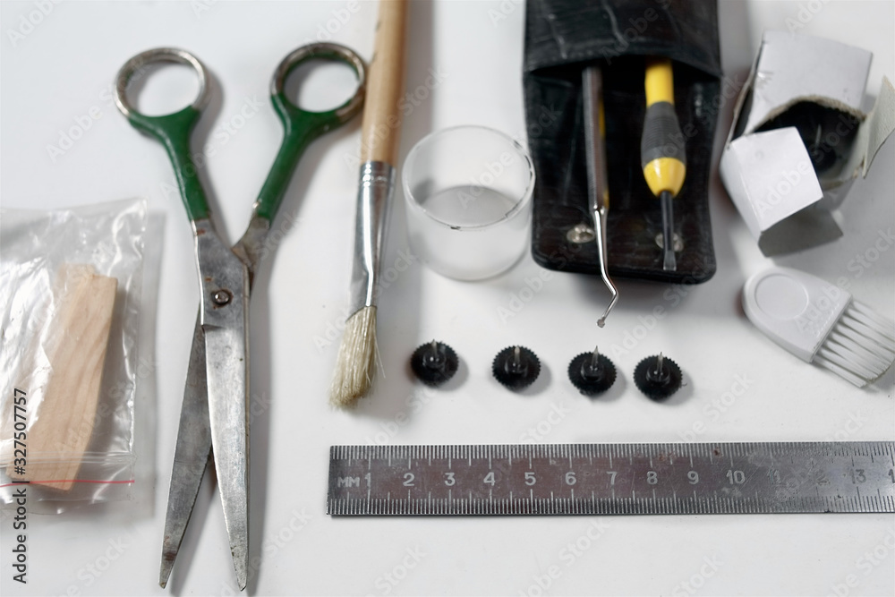 Fototapeta premium Collection of tools for craftsmanship