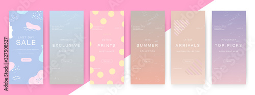 Modern promotion rectangular web banner for social media mobile apps. Elegant sale and discount promo backgrounds with abstract pattern. Email ad newsletter layouts.