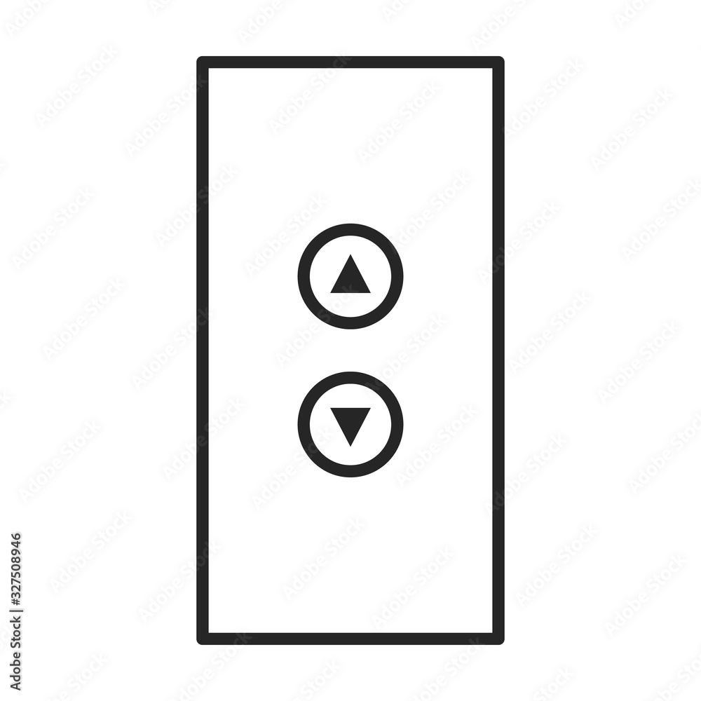 Button of elevator vector icon.Outline vector icon isolated on white background button of elevator . Button of elevator vector icon.Outline vector icon isolated on white background button of elevator .
