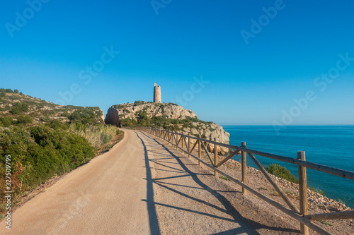 Obraz na płótnie The green way of Benicassim and oropesa del mar, Costa azahar w salonie