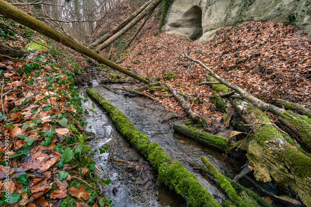 Fototapeta premium Discovered a few old tunnels from World War II