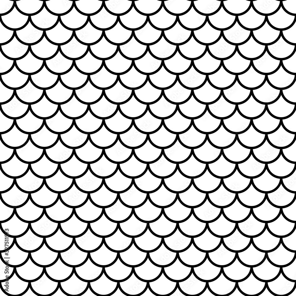 fish scale seamless pattern