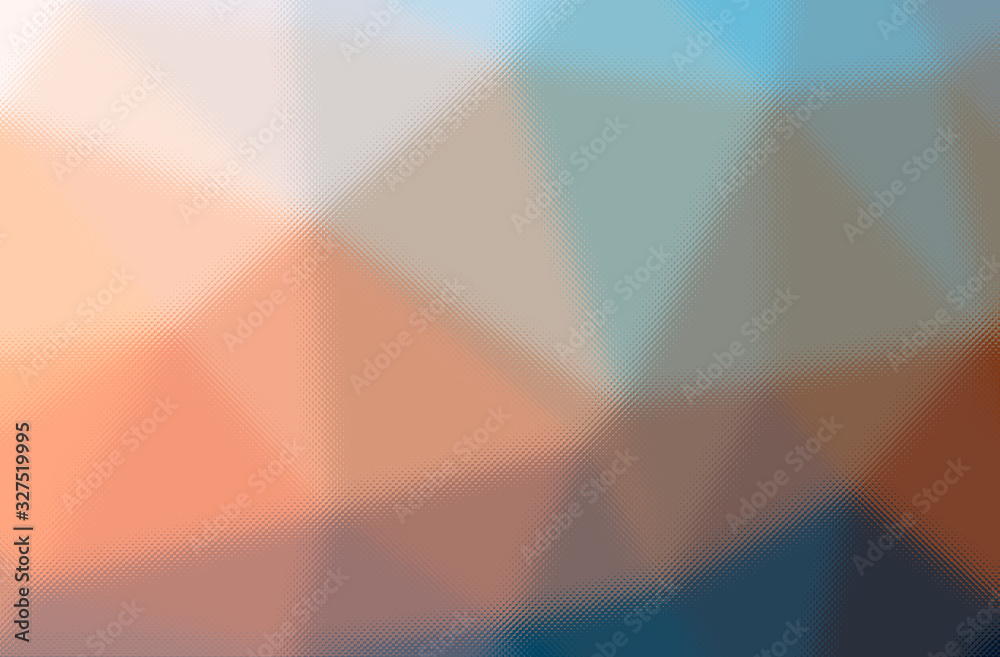 Obraz premium Abstract illustration of orange through the tiny glass background