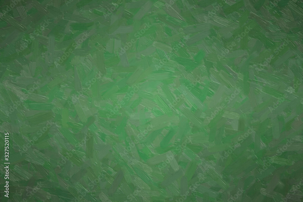 Abstract illustration of Dark Jungle Green Oil paint with large brush strokes background, digitally generated.