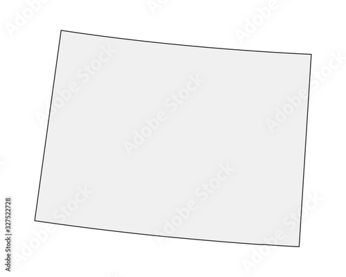 High detailed vector map. Colorado USA state