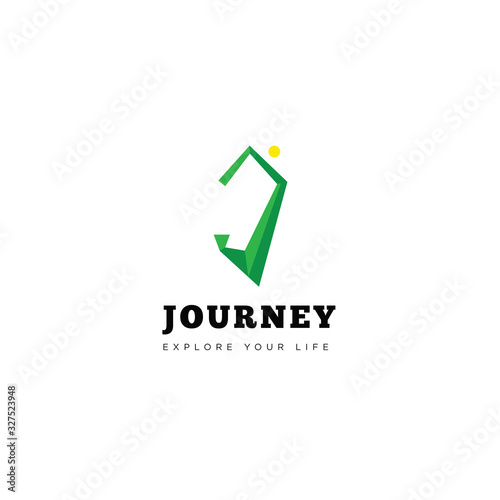 Free Download letter j, journey, explore the life, slogan, logo, logotype. vector - GFXLoad