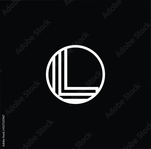 Initial based modern and minimal Logo. L LL LLL letter trendy fonts monogram icon symbol. Universal professional elegant luxury alphabet vector design photo
