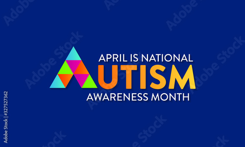 Vector illustration on the theme of National Autism awareness month of April.