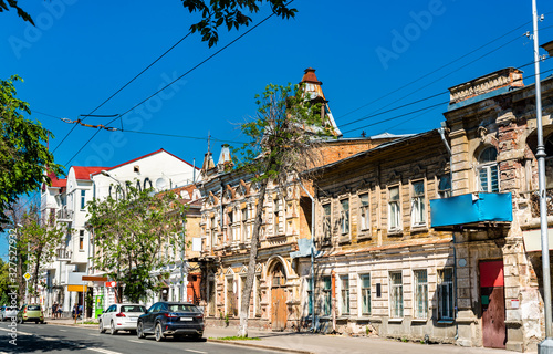 Historic buildings in Samara, Russia