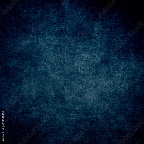 Blue designed grunge texture. Vintage background with space for text or image