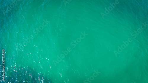 Drone aerial view of sea wave surface